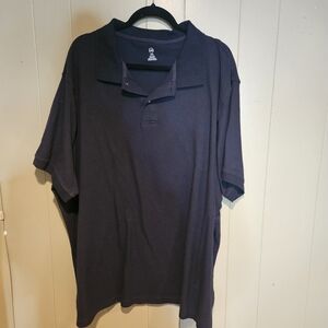 Harbor Bay Men’s Polo Shirt Size 4X | Navy Blue Short Sleeve Cotton Polo
